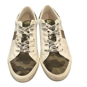 Vintage Havana White Camo Multi Sneaker Size 8.5 Shoe Slip On Camouflage Print
